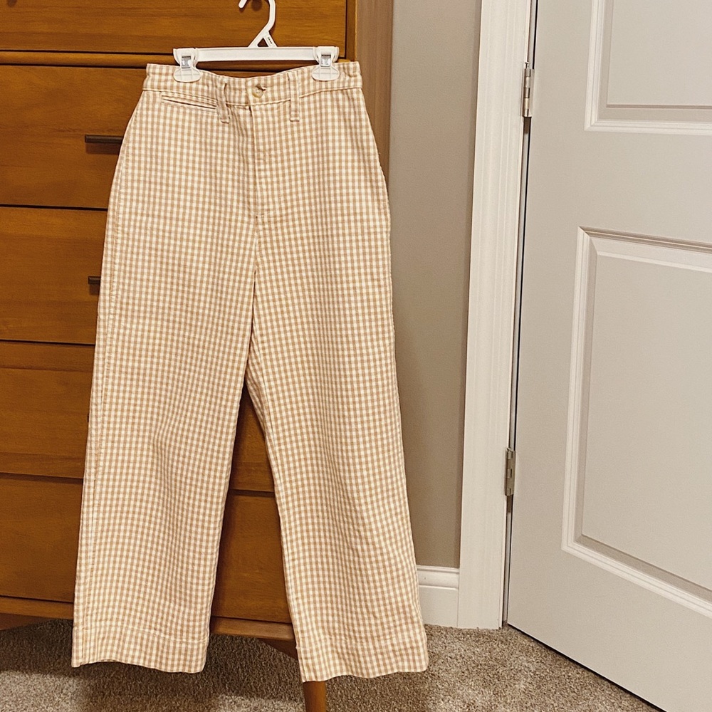 Madewell slim Emmett wide-leg crop!